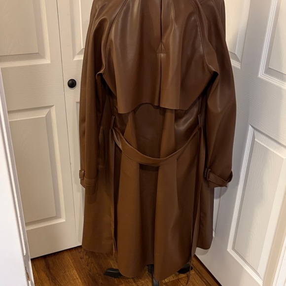 Forever 21 Brown Faux Leather Coat - Picture 7 of 8